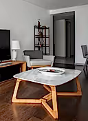 GİRİFT SEHPA - 120 CM, MERMER