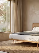 PERA AHŞAP BAŞLIKLI YATAK SETİ - 140 CM