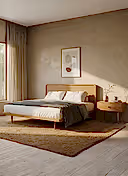 PERA AHŞAP BAŞLIKLI YATAK SETİ - 180 CM