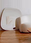 AMORF BİZOTELİ AYNA - 100 CM, MEŞE