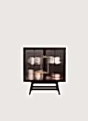 BÜFET BÜFE NERVÜRLÜ 80 X 90 CM CİLALI