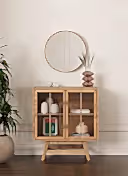 BÜFET BÜFE ŞEFFAF CAM 80 X 90 CM