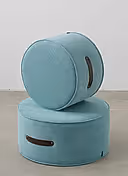 DAVUL PUF - FİTİLLİ KUMAŞ - 60 CM