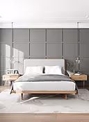 PERA KUMAŞ BAŞLIKLI YATAK SETİ - 140 CM