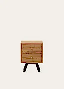 SANDIK KOMODİN - 2 ÇEKMECELİ, 54 CM, KETEN YAĞLI